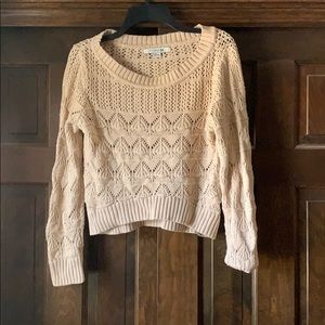 Cream Cropped Sweater